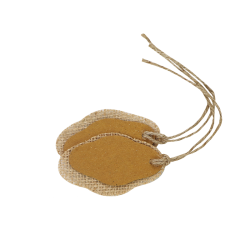 Jute blaadjes labels